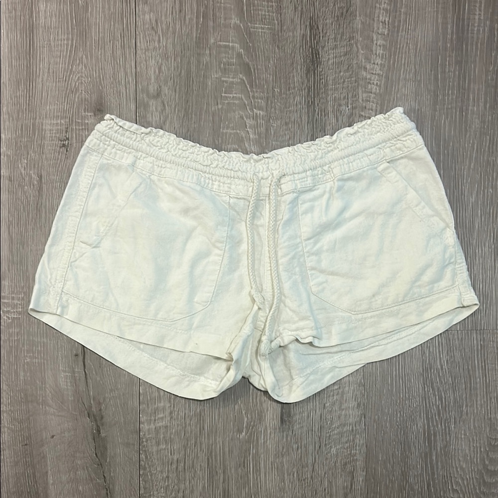 Women's White Casual Shorts
